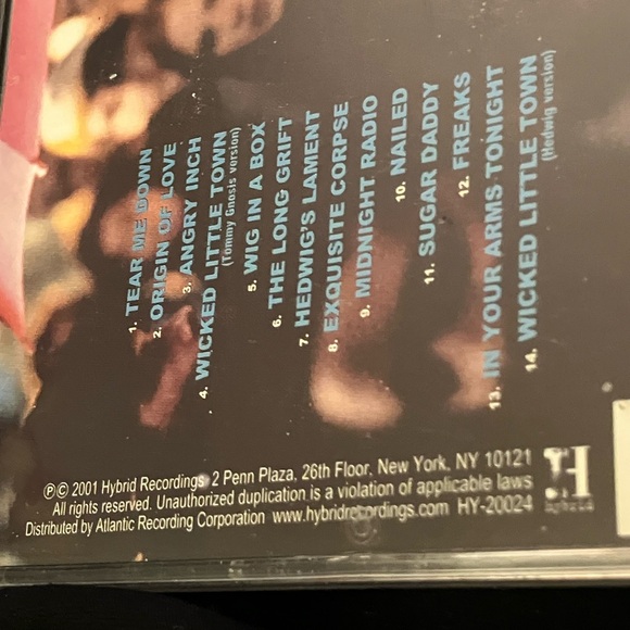 Hedwig and the Angry Inch original motion picture soundtrack never played 🔥🔥🌺 - Picture 7 of 7